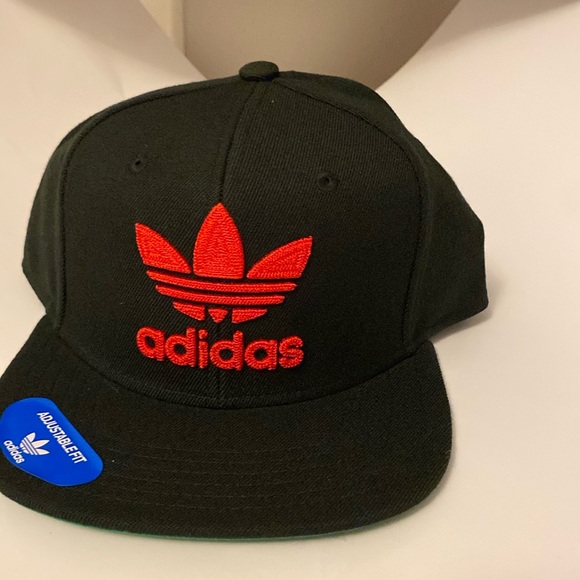 Adidas original trefoil SnapBack Hat Black - Picture 1 of 5